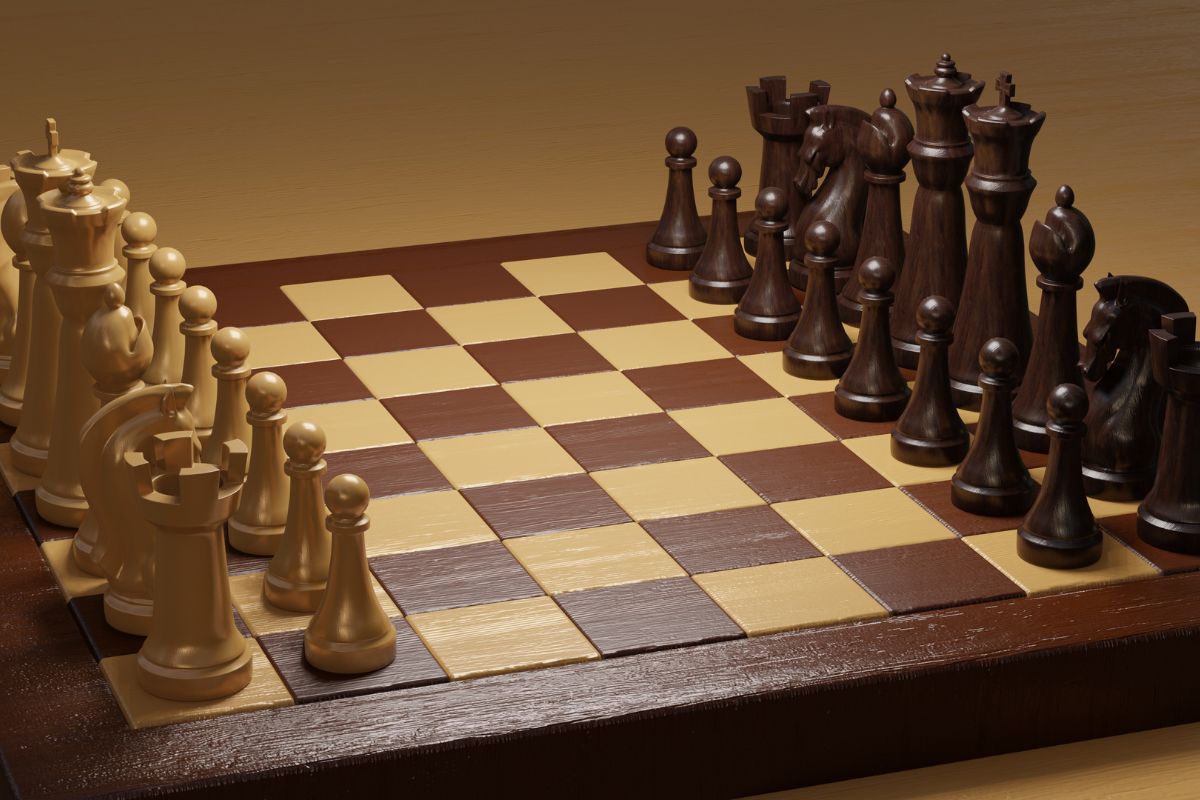 A chess board meant to illustrate the complexity of SaaS inbound marketing tactics.